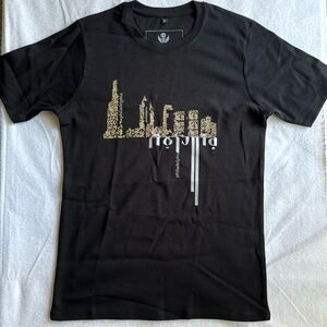 Brand new with tags black arabic style tshirt tshirt “ Philadelphia “